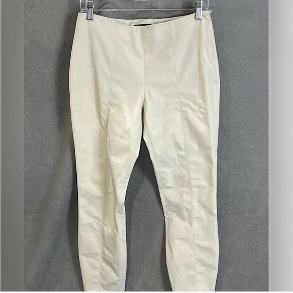 The Row Creme Cropped Skinny Pants Equestrian - Picture 1 of 5